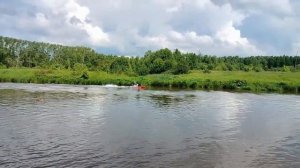 Проба мотора на сапборде