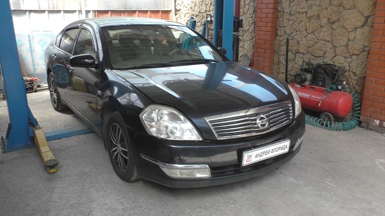 Замена прокладок маслоканалов пистолетов на Nissan Teana J31 Ниссан Теана 2,3 2008 1часть