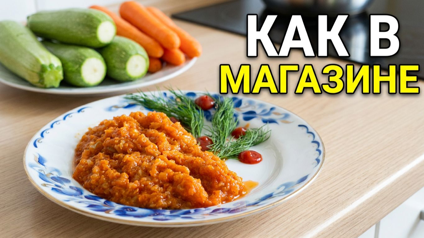 Кабачковая икра на зиму: как в магазине