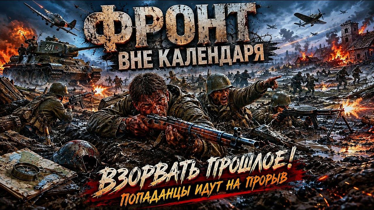 Аудиокнига полностью. Попаданцы. «Фронт вне календаря» Книга 1 из 4
