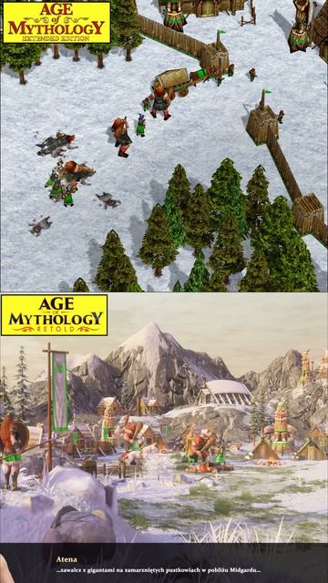 Сравнение графики Age of Mythology Retold и Extended Edition смотреть онлайн