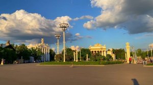 Закат на фонтанах ВДНХ 😍 Волшебная вечерняя прогулка по Москве