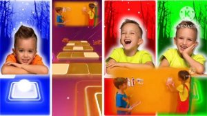 👦🏼 ВЛАД И НИКИ МЕГАМИКС! 🔥 Эпичное музыкальное прохождение в Tiles Hop EDM Rush 👦🏻🎵 #tileshop