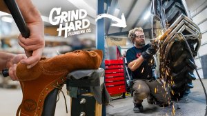 Building Bison Boots For 'Grind Hard Plumbing CO'