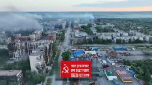 🔴Вид с коптера на временно оккупированный ВСУ город Доброполье в ДНР.🔴