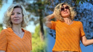 Рубашка крючком «Даяна»/ МК 🧶