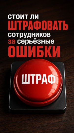 Стоит ли штрафовать сотрудников?