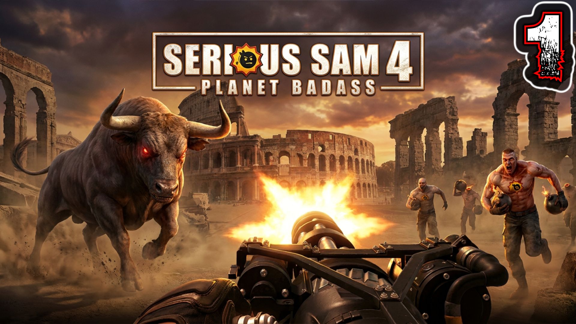 SERIOUS SAM 4 PLANET BADASS #1 - Глава 00-01: Человек Против Зверя. Смерть с Небес