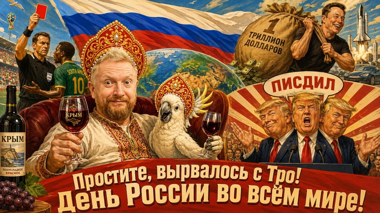 "Простите, вырвалось!" №438 | Про День России, первого триллионера на планете и серийного Писдилера смотреть онлайн