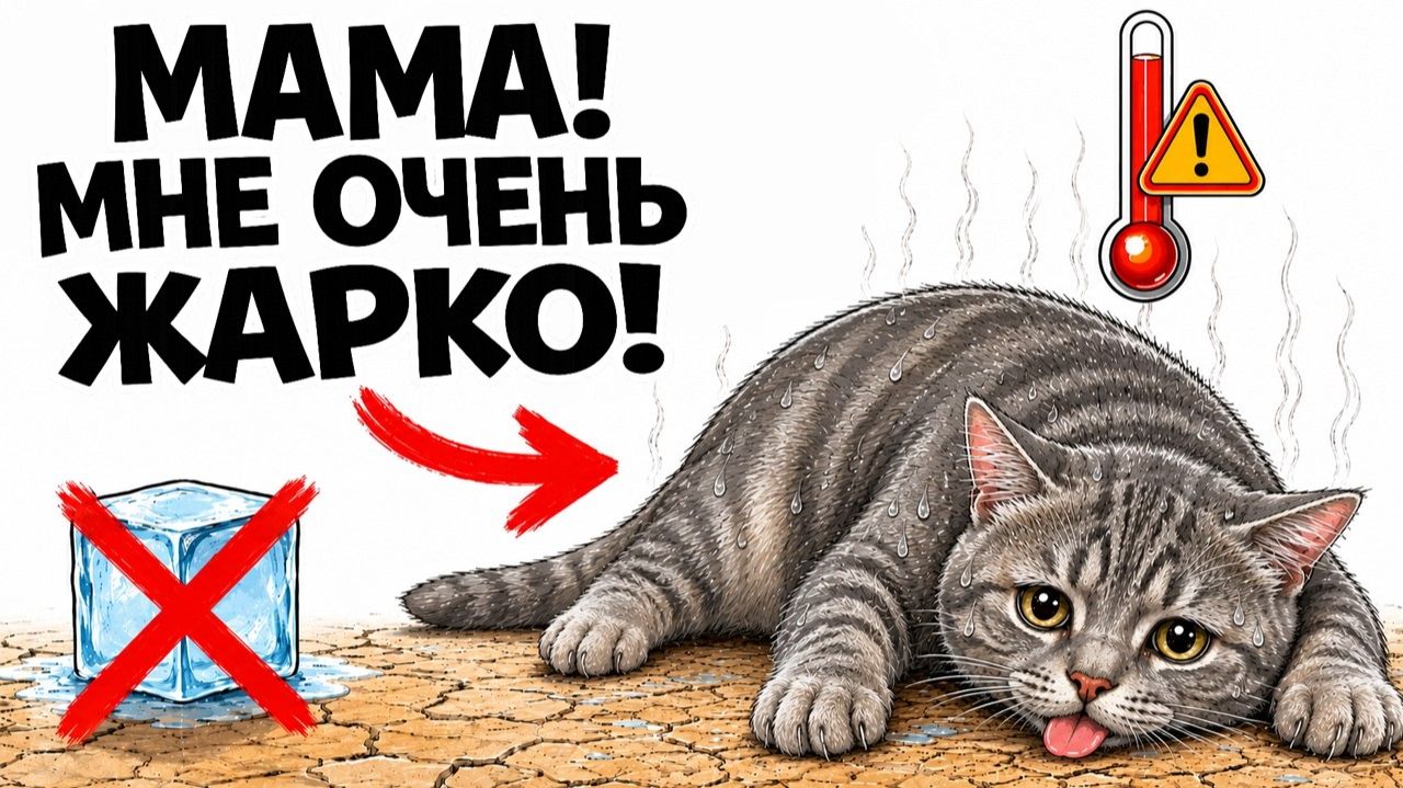 15 ОШИБОК Летом, от которых СТРАДАЕТ Твоя Кошка! (Тепловой удар)