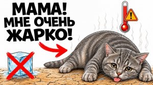 15 ОШИБОК Летом, от которых СТРАДАЕТ Твоя Кошка! (Тепловой удар)