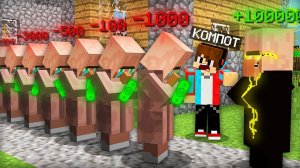 ЗРЯ ЖИТЕЛИ ВЗЯЛИ В ДОЛГ У ЖИТЕЛЯ МИЛЛИОНЕРА В МАЙНКРАФТ | Компот Minecraft