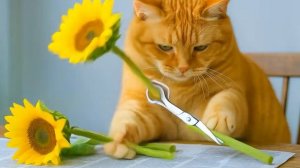 🐾 Мама-кошка подстригает шерсть на ферме и делает тигровую шапку для котят дома🐾🎩🐯