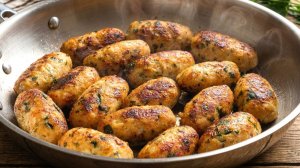 Рецепт сочных куриных котлет от бабушки. Самый простой и вкусный ужин на одной сковороде.