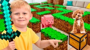 Оливер в ЛАБИРИНТЕ Minecraft! Спасение щенка