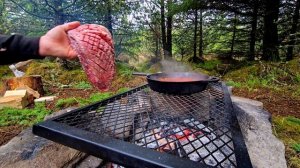 Pizza from Scratch Barbecue Steak and Fried Eggs in the Wild