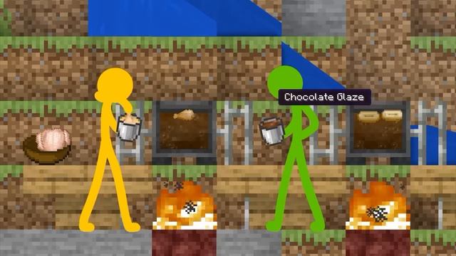 Stickman против Minecraft 32 серия (Шеф повара) (русская озвучка) смотреть онлайн