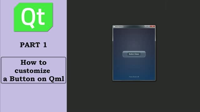#qml | #qt - How to customize a Button on Qml | Glass Button | background | gradient | animation смотреть онлайн