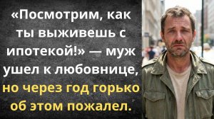 Как брошенная с ипотекой жена наказала мужа | Истории из жизни