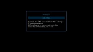 Нет сигнала | Ошибка на телевизорах Samsung