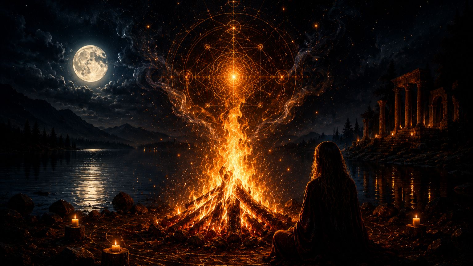 Sacred Fire Frequencies Enigmatic Night Music