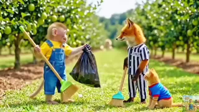 Жизнь маленькой обезьянки 😁😅38часть!Друзья помогают всем!