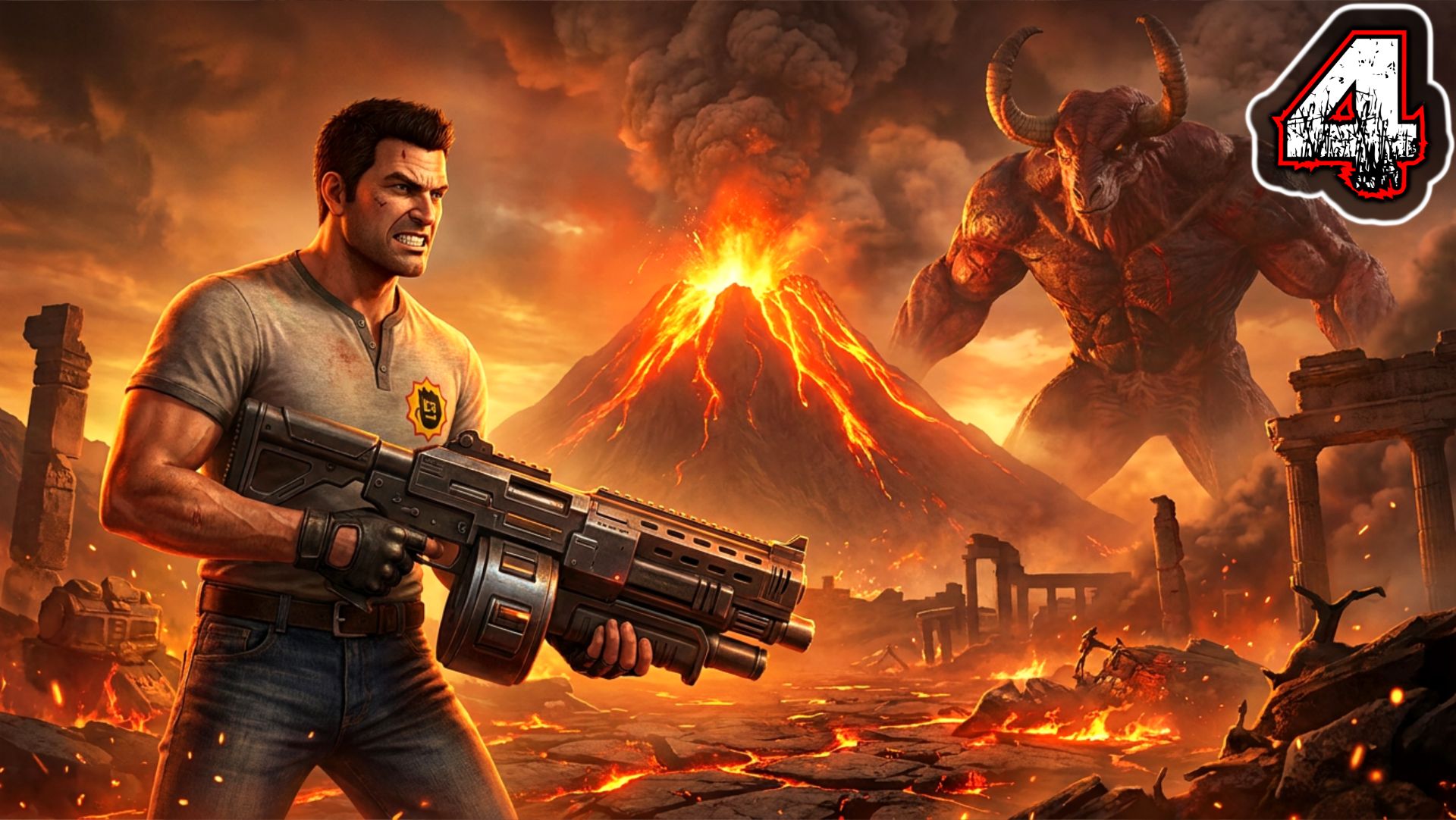 SERIOUS SAM 4 PLANET BADASS #4 - Глава 04: Врата Ада