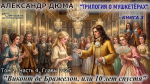 Александр Дюма «Виконт де Бражелон, или 10 лет спустя» том 2, Часть 4, Главы 7-25