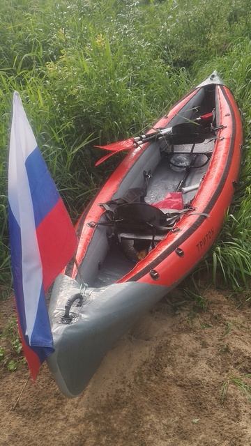 Дождь в водном походе на Угре
