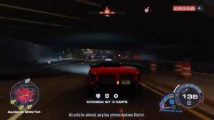 Need For Speed Unbound - побег из погони за полицейским 5-го уровня (геймплей Ferrari FXX-K Evo)