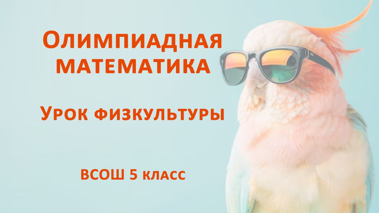 Урок физкультуры. Олимпиадная математика 5 класс