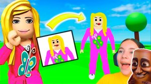 ВСЕ, ЧТО Я РИСУЮ, ОЖИВАЕТ в ROBLOX! С АЛЁНОЙ