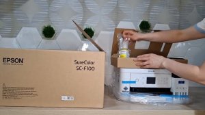 Распаковка Epson SC-F100 | Сублимационный принтер