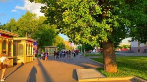 Закат на фонтанах ВДНХ 😍 Волшебная вечерняя прогулка по Москве