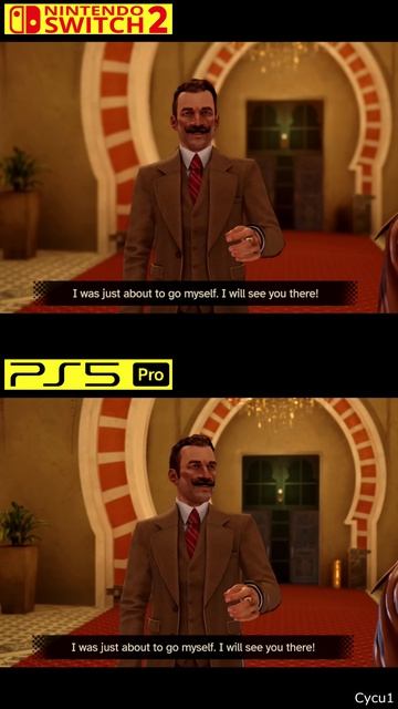 Сравнение графики игры Agatha Christie Death on the Nile на PS5 Pro и Switch 2 смотреть онлайн