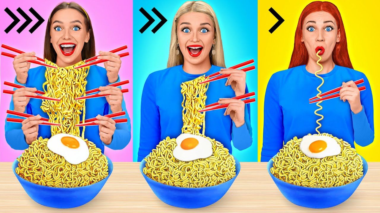 Быстрая Средняя или Медленная Скорость Еды Челлендж от Multi DO Challenge