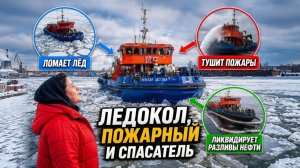 Единственный в своем роде: Как ледокол «Невская застава» спасает Питер от потопа и тушит пожары