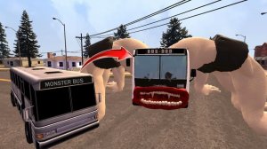 Школьный автобус превратился в МОНСТР-АВТОБУС-ПОЖИРАТЕЛЬ! (Garry's Mod)