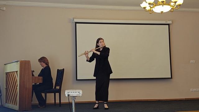 J.S.Bach Sonate Für Flöte Und Piano Continuoin E Minor, BWV1034,III-IV Mov./Камиля Загидуллина