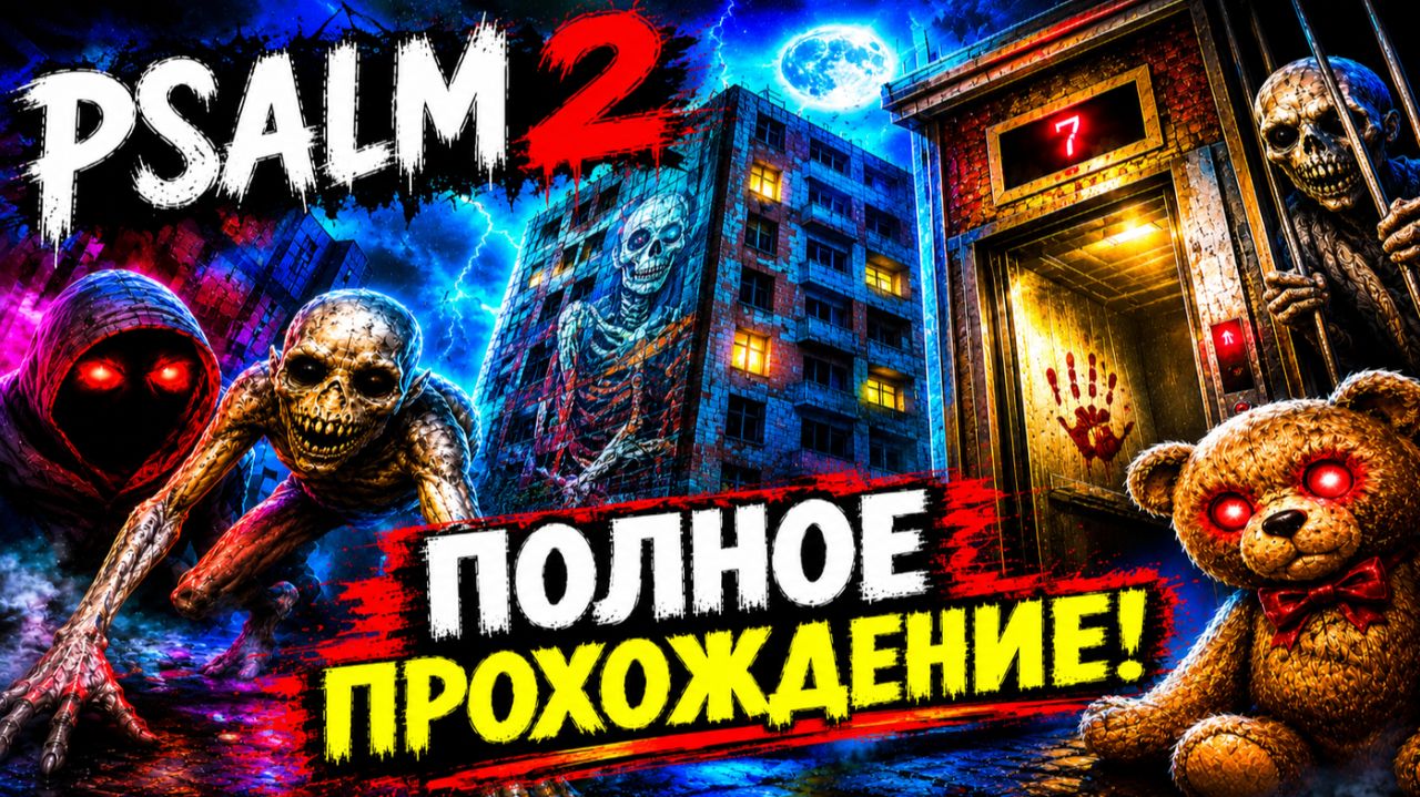 ТЕМНАЯ ВЫСОТКА С ОБОСАННЫМ ЛИФТОМ И МАРГИНАЛАМИ! ХОРРОР ИГРА PSALM 2 ПОЛНОЕ ПРОХОЖДЕНИЕ НА РУССКОМ