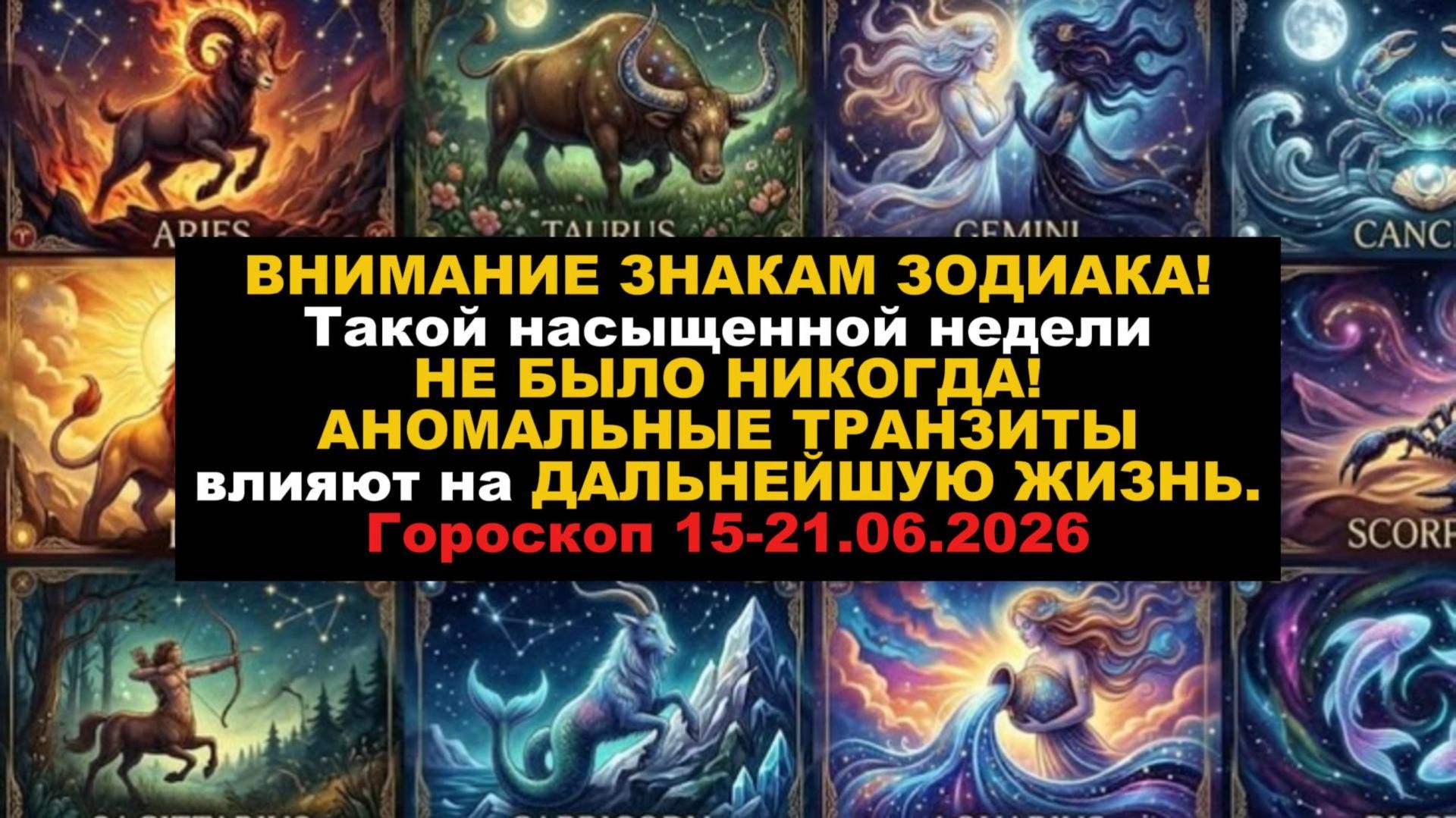 ВНИМАНИЕ ЗНАКАМ ЗОДИАКА! Такой насыщенной недели НЕ БЫЛО НИКОГДА! Гороскоп 15-21.06.2026