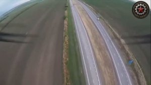 Сбитие бпла Hornet  fpv дроном над трассой Новороссия добровольческим отрядом БАРС