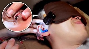 ASMR: Удовлетворяющая чистка ушей, расслабление глаз и идеальный спа для головы (реальные звуки)