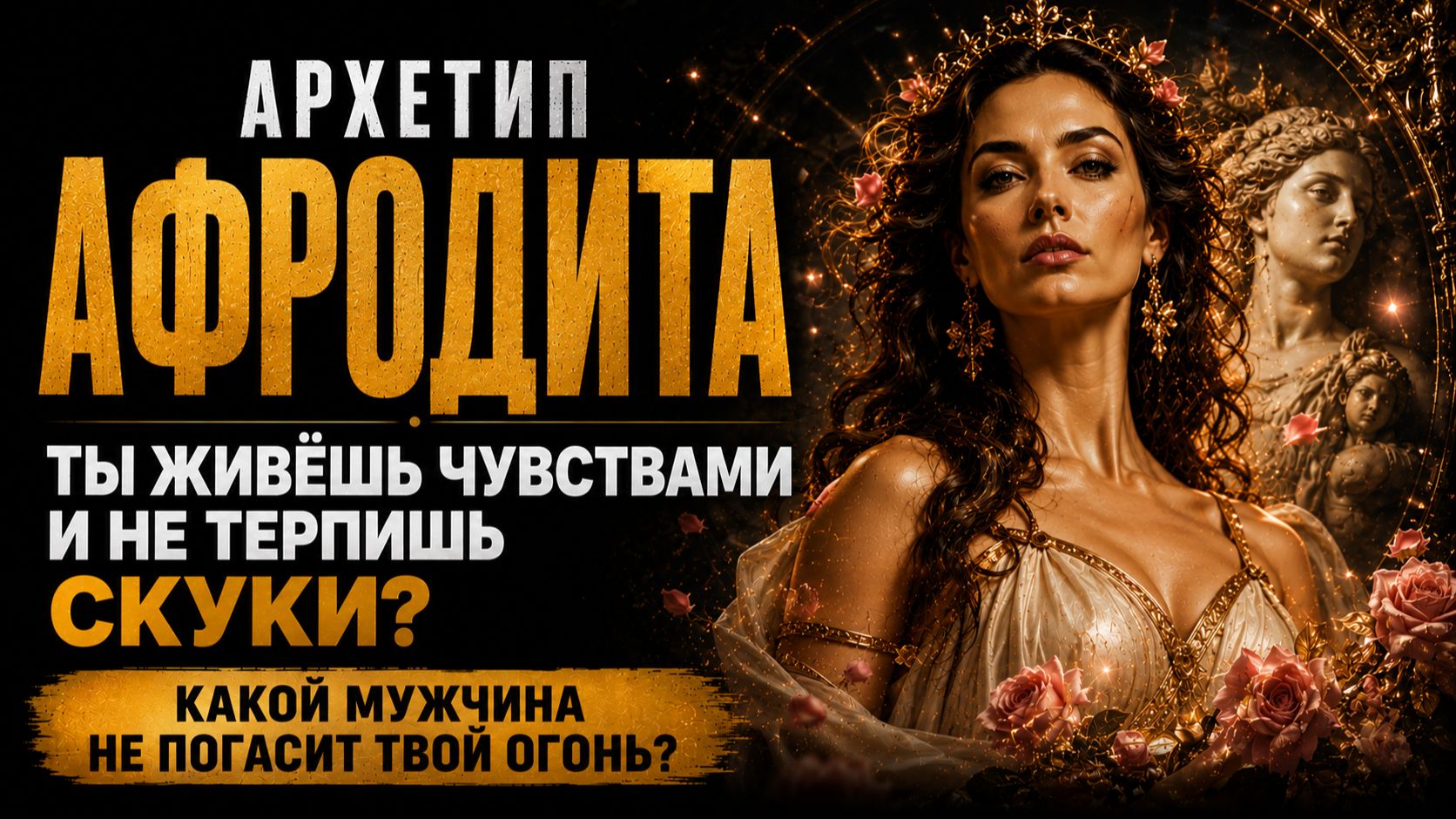 🌹 АРХЕТИП АФРОДИТА: Ты живёшь чувствами и не терпишь скуки? Какой мужчина не погасит твой огонь?