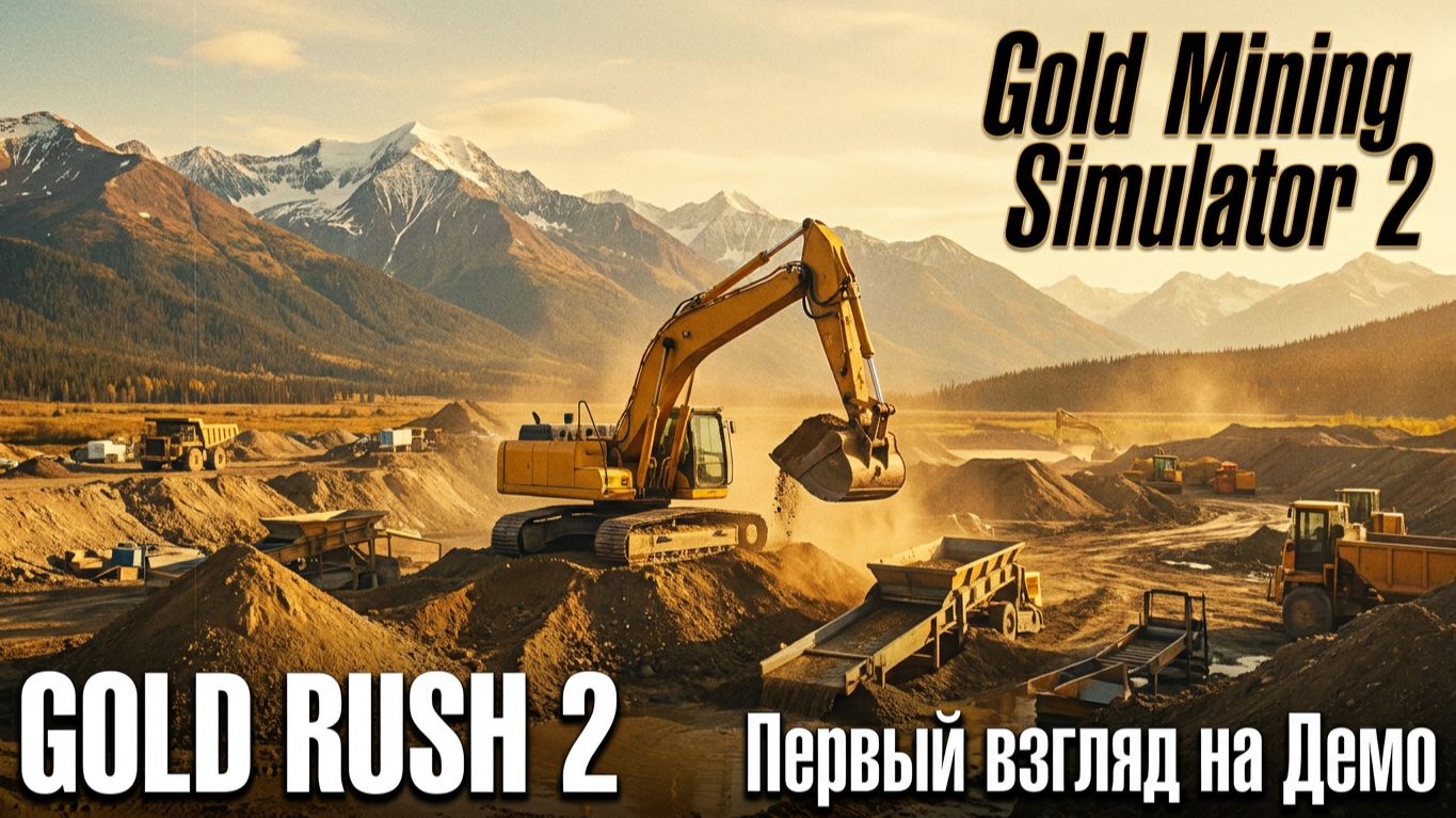 Gold Mining Simulator 2 - ДОБЫЧА ЗОЛОТА НА АЛЯСКЕ Demo🕹Первый взгляд, обзор геймплей