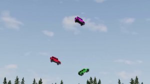 Автомобили против упавшего дерева #5 в BeamNG Drive!