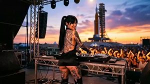 NASA Artemis 2 Festival Sunset  Dark Tech House DJ Live — Космический ритм будущего — VIBE STATION