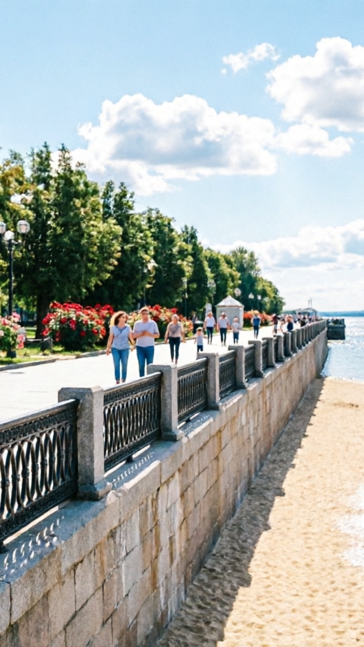 Атмосфера летней набережной
