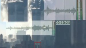 WTC WTC1 Fall. Explosion Sounds. Street-level dust clouds