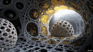 Dark Ambient Neural Protocol Music - Echoes Through Infinite Fractal Void Chambers